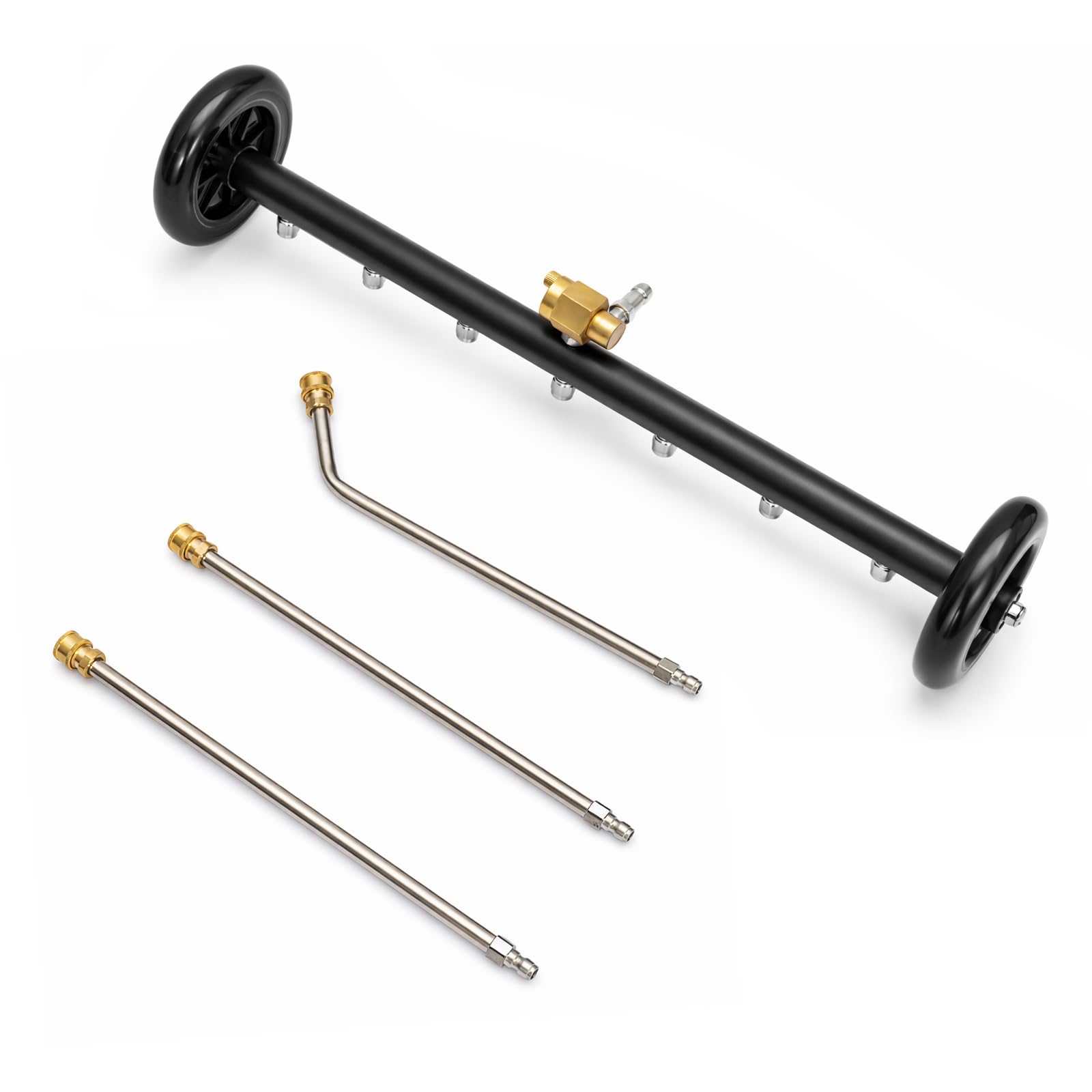 2-in-1 7-Nozzle High-Pressure 22" Dual Surface & Undercarriage Cleaner