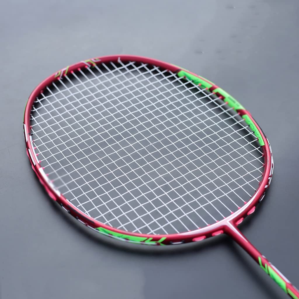 Lightest Full Carbon Fiber Badminton Rackets 10U 52G 22-30LBS G4 Training Racquet with String Bags Speed Sports for Adult