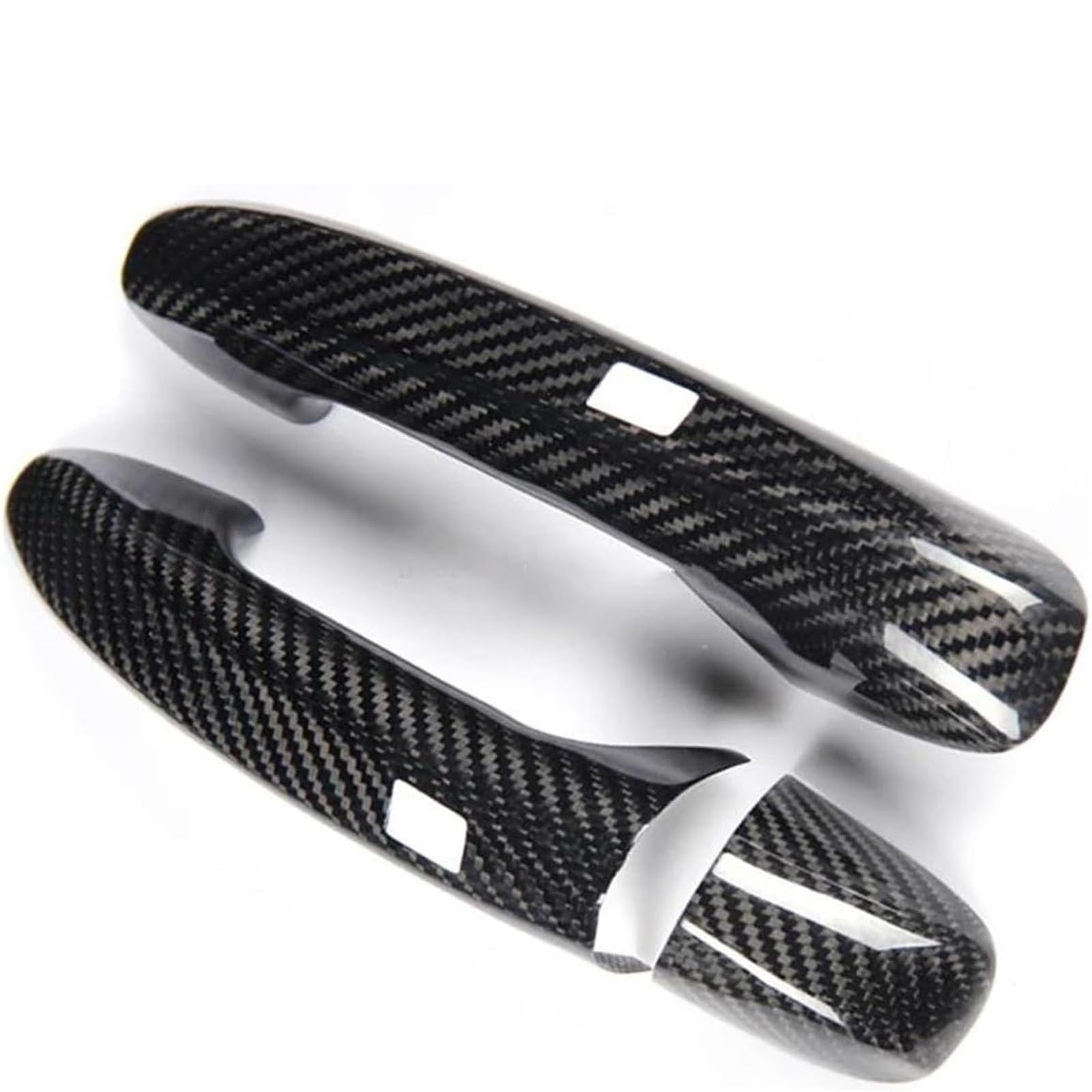 Glymzoi Car Exterior Door Handles Car Exterior Door Handle for Benz S-Class W222 2014-2020 Accessories Real Carbon Fiber