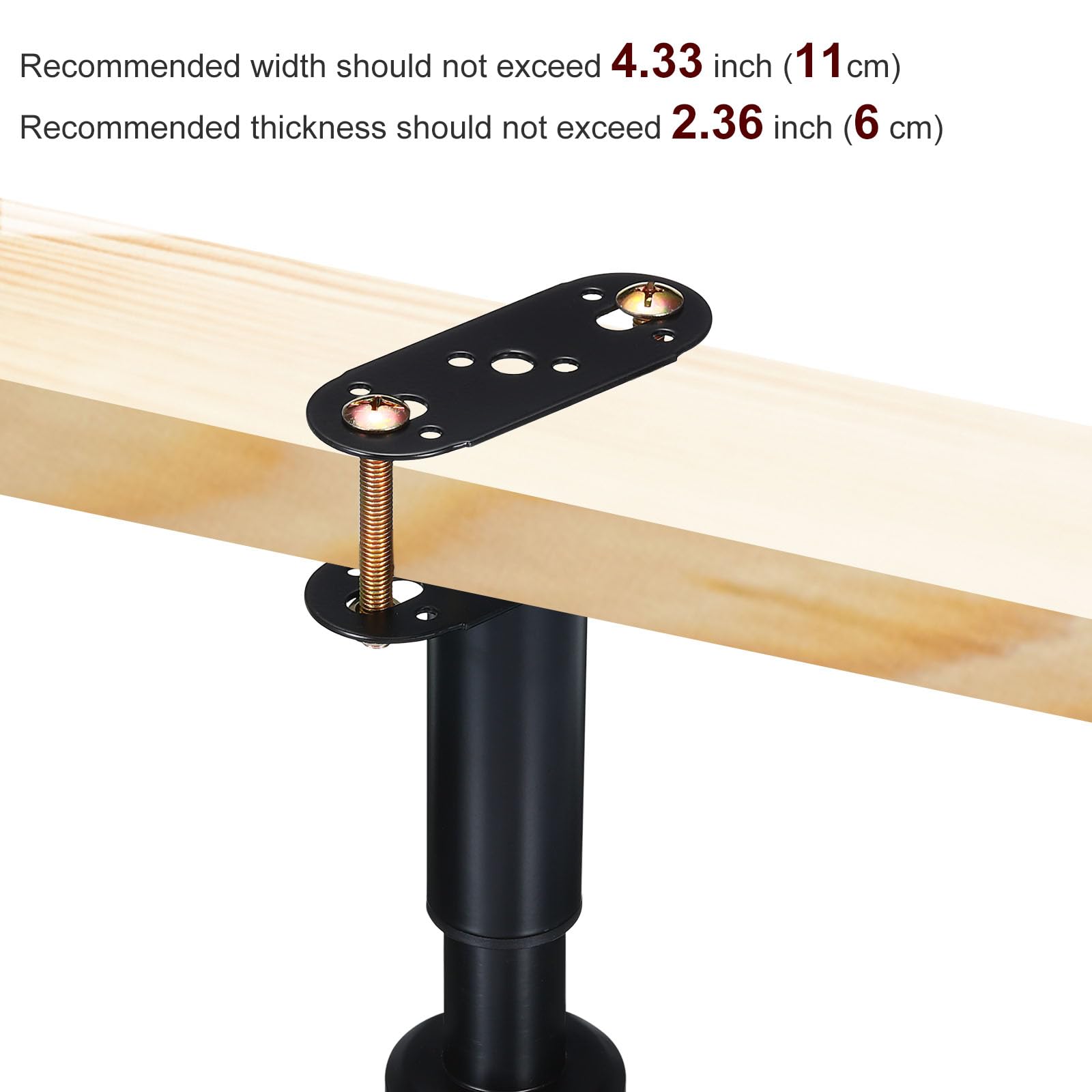 Uxcell Adjustable Furniture Legs Bed Frame Center Support Legs, Metal ...