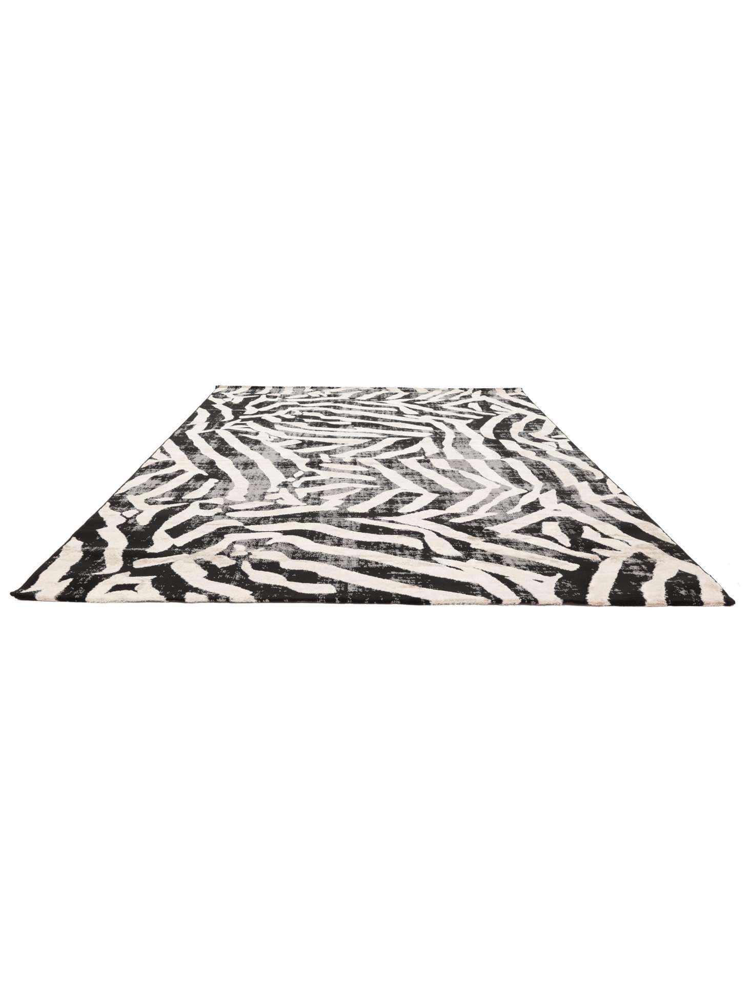 RugVista Nalori Tappeto, 160 x 230 cm, Nero/Beige | Moderni, Rettangolare, Pelo medio, Lavabile solo a secco, Oeko-Tex 100, Soggiorno, Sala da pranzo, Camera da letto