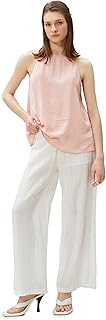 KOTON womens Basic Sleeveless Halter Neck Tanktop