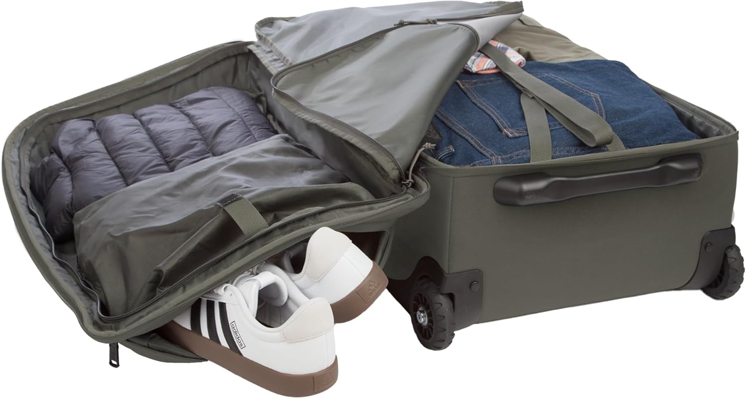 Eddie Bauer Excursion Traveling 30 Rolling Duffel Bag with Lightweight Telescopic Handles and Rugged Wheels - 87L, Spruce - Image 6