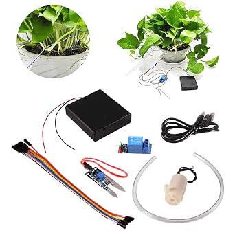 Soil Moisture Sensor Kit Automatic Watering System Manager with Mini Water Pump for Arduino DIY Kit (Automatic Watering System)