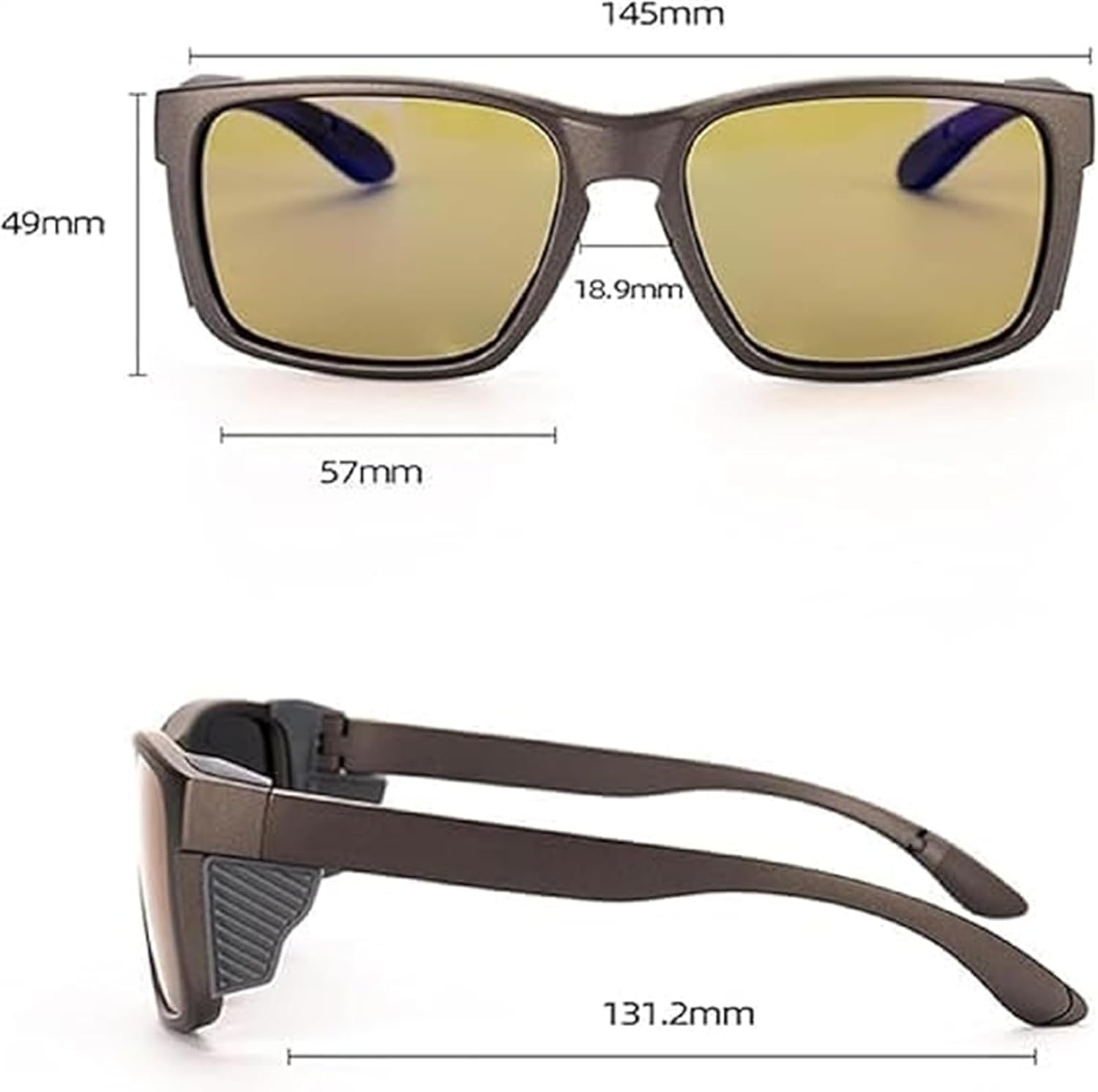 Devinuman Fishing Glasses, Polarized Fishing Sunglasses for Men & Women, Clear Vision Reduce Surface Clear Vision
