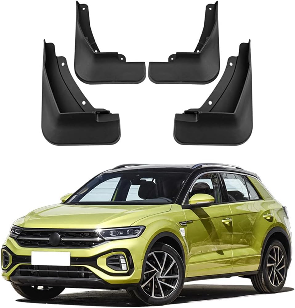 WeiYH No Drill Mud Flaps for Car Front Rear Wheel for VW T-ROC 2023-2025