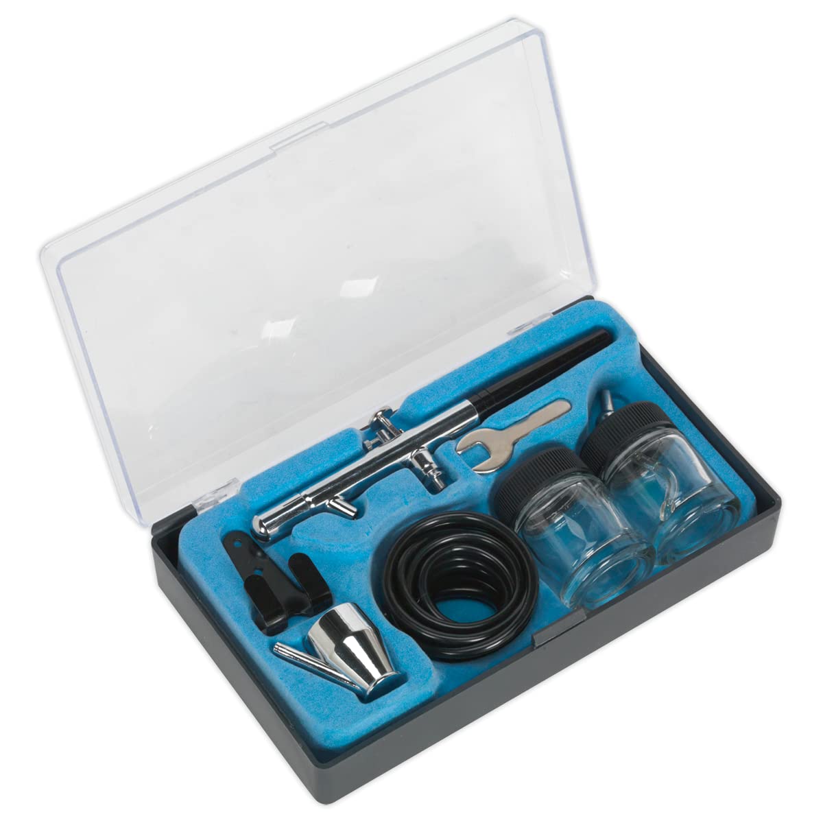 Air Brush SEALEY ab932 kit aérographe sans gaz pour peindre sans coupures ni taches