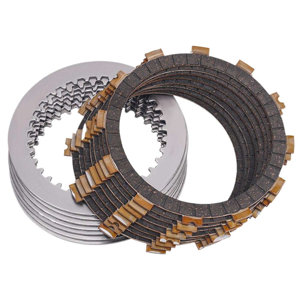 Kit dischi frizione e dischi in acciaio compatibili con KX250F KX250 F KX 250F 2008 2009 2010 2011 2012 2013 2014 2015 2016 2017 2018(Bakelite Kit)