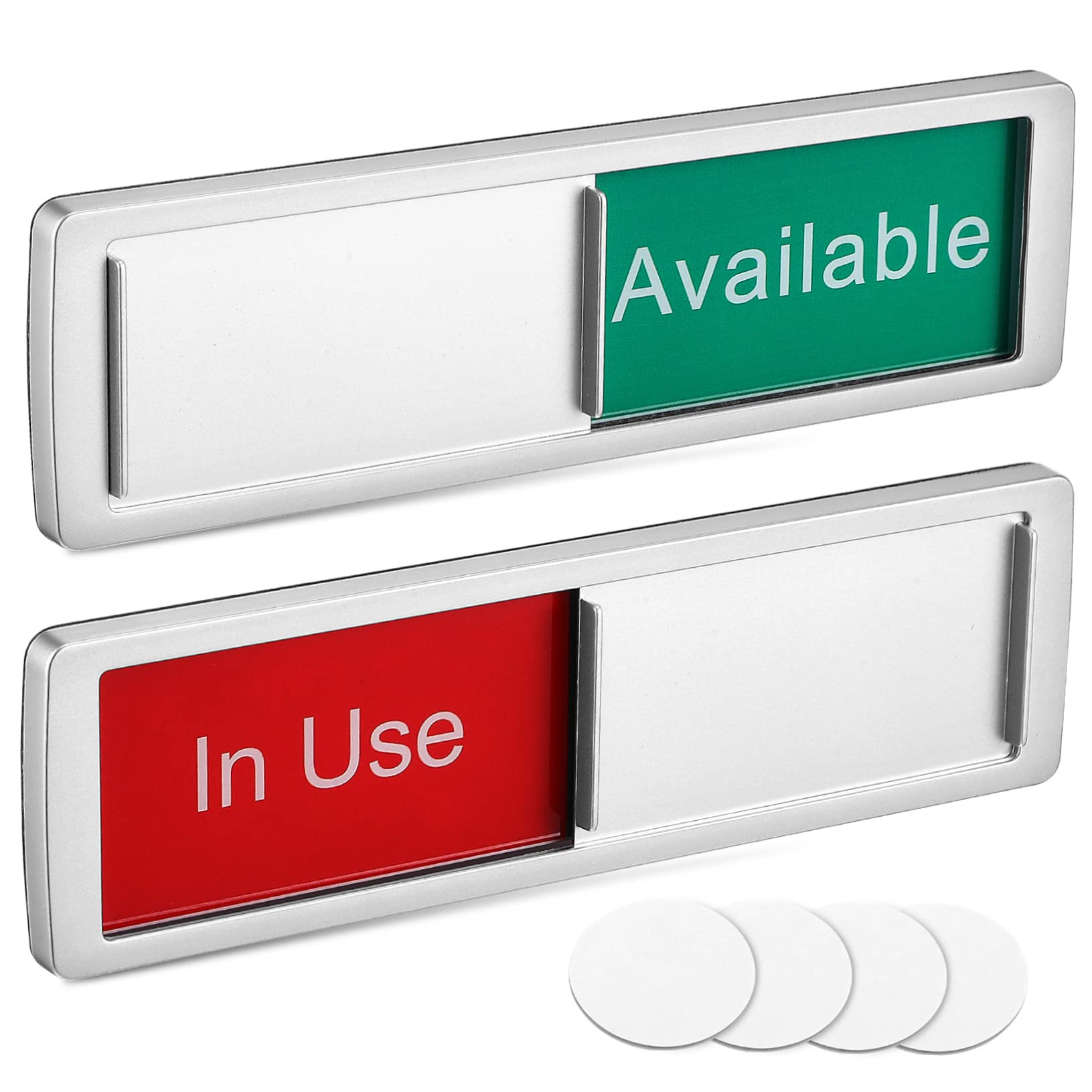 Cartelli Porta Libero/Occupato Scorrevoli - Set Di 2 Per Ufficio, Bagno O Sale | Indicatore Privacy Con Montaggio Semplice