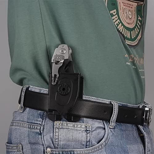 Miniatura 4 de Tijeras de emergencia multifunción 6 en 1, herramienta de tijeras de emergencia de acero inoxidable con cortador de correa y rompecristales,