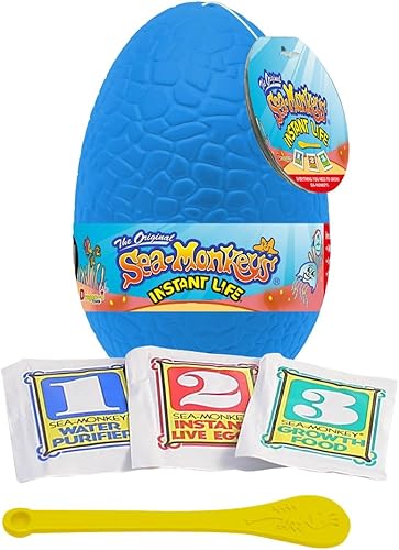 Sea Monkey's LFSchylling Sea-Monkey - Huevos de vida instantánea, los colores pueden variar, pequeños