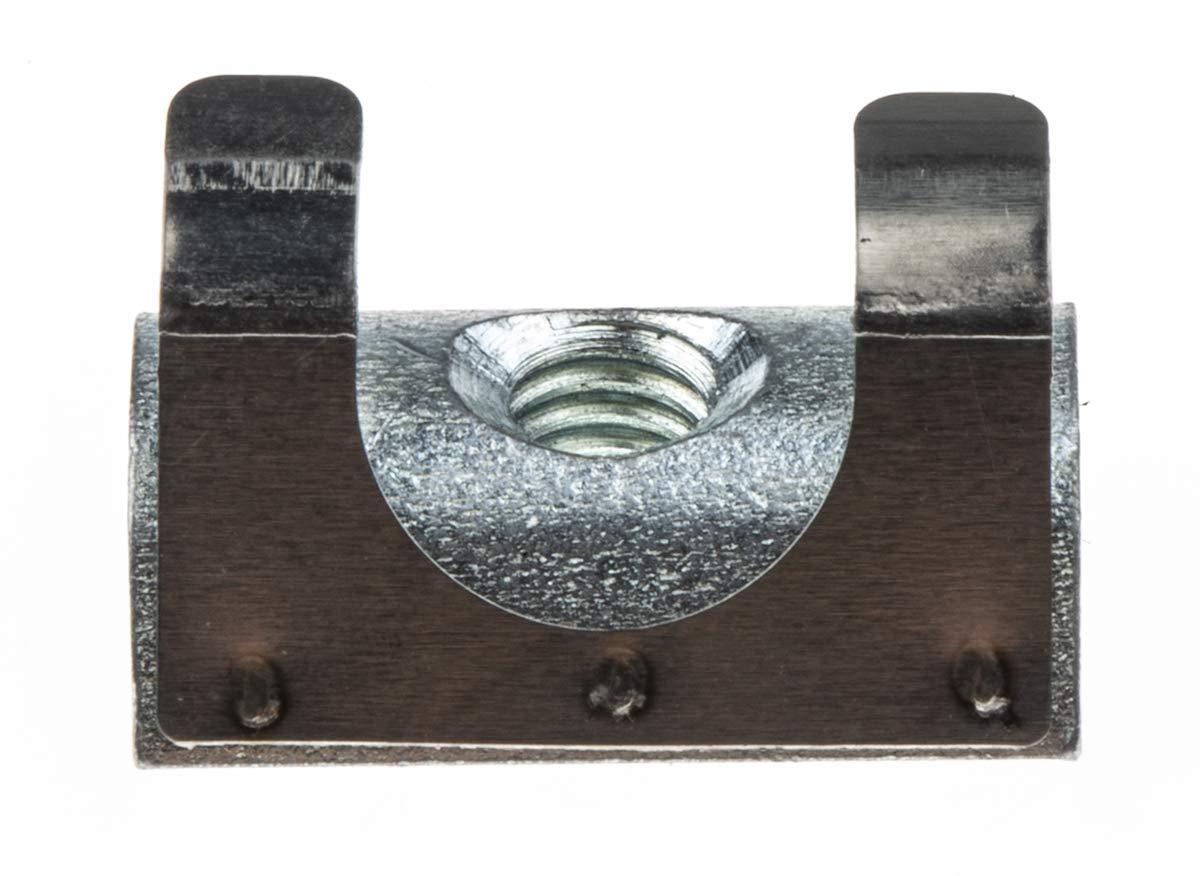 RS PRO Componente de conexión, ranura de piedra, elemento de fijación y conexión para 6 mm, M6, L. 16 mm, apto para 30 mm, paquete de 10 unidades