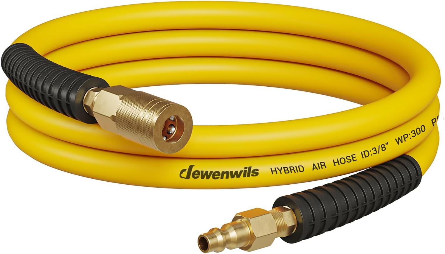 Hromee Hybrid Leadin Air Hose 3/8 Inch x 6FT with 1/4"NPT Quick