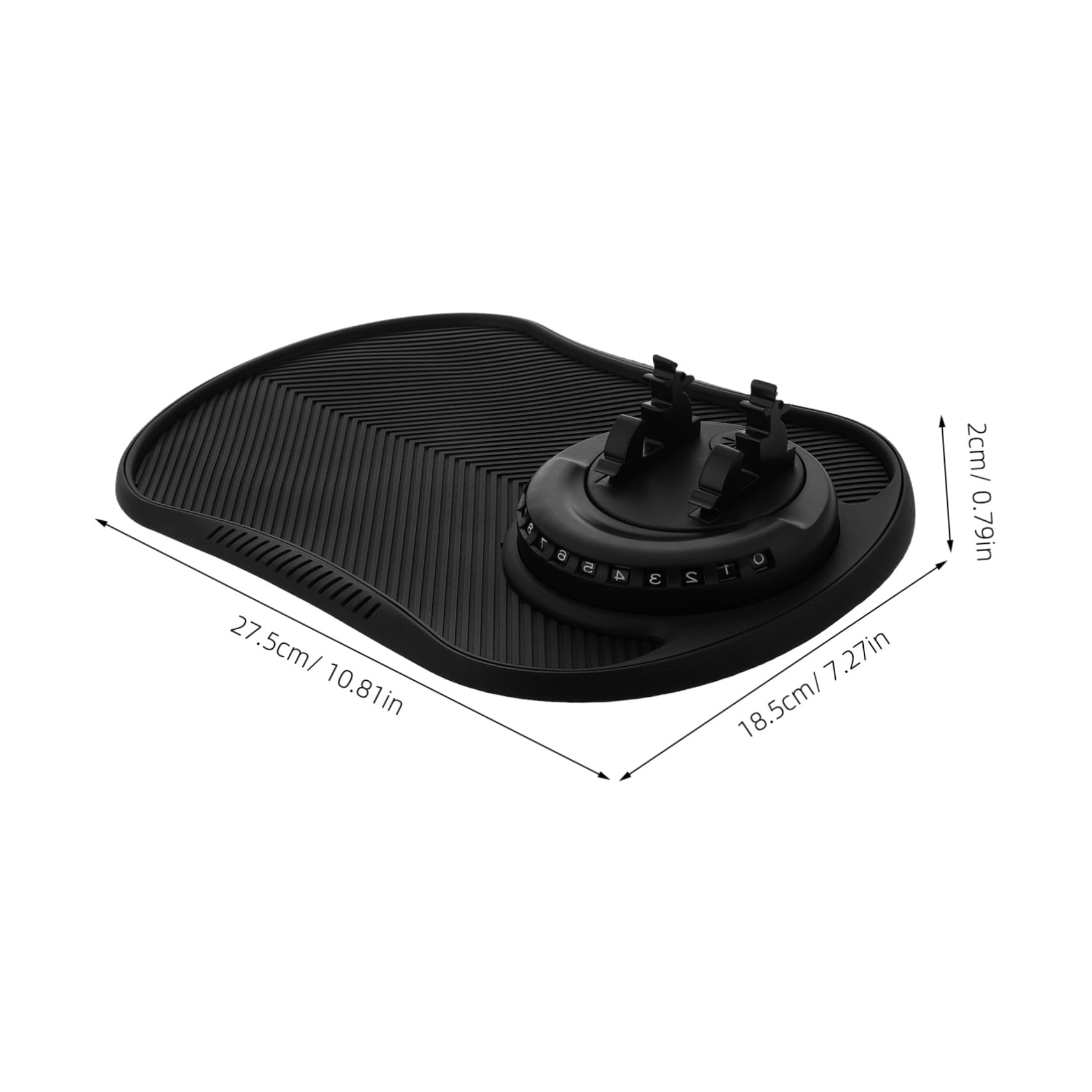 SOLUSTRE Car Dashboard Anti-Slip Pad Phone Mount Car Mats for Phone Holders Auto Non-Slip Car Mats Easy Installation Black