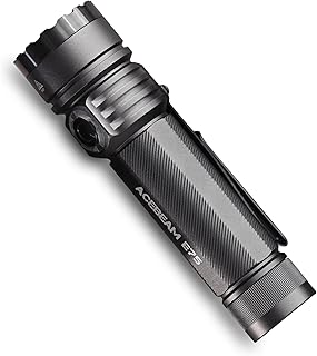 ACEBEAM E75 4500 High Lumens Torch with Magnetic Base, Super Bright LED Torch Rechargeable, IPX8 Water-Resistant Tactical EDC Flashlight, 26 Days Super Long Lasting for Camping,Everyday Use