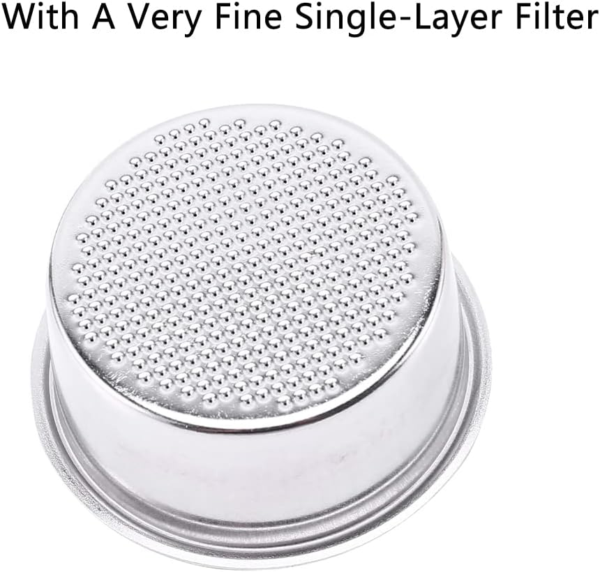 58mm Bottomless Portafilter, Detachable Bottomless with Filter Basket for Coffee Machine Stainless Steel Replacement Handle