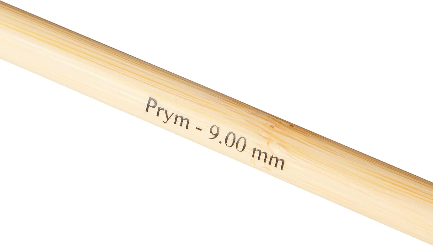 Prym 33 cm 9.00 mm Single Pointed Knitting Pins Bamboo