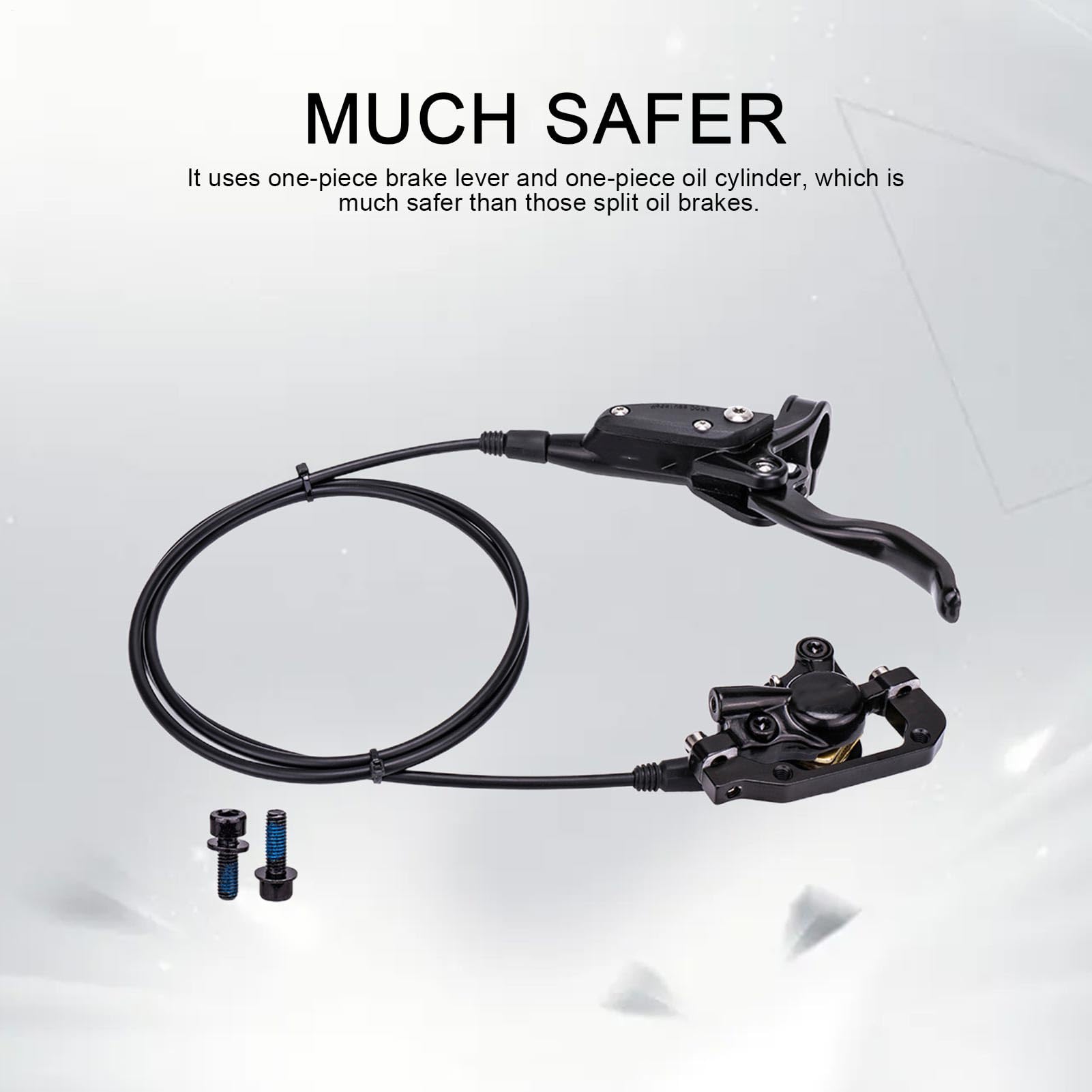Freni idraulici per bicicletta | Set di ricambio per bicicletta con adattatore: 76 cm anteriore e 135 cm posteriore - Set di freni per bicicletta - per spostamenti urbani, ciclismo, viaggi in corsa