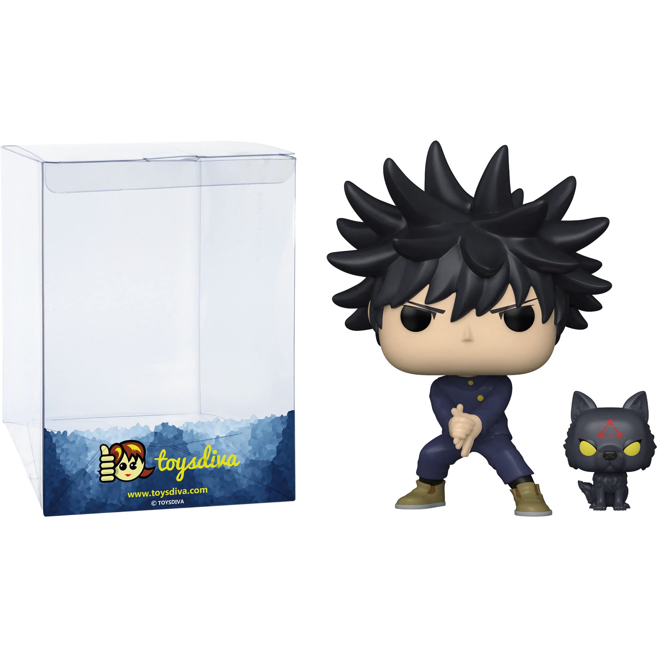 Amazon.com: Funko Megumi Fushiguro w/Divine Dog: P o p ! Animation