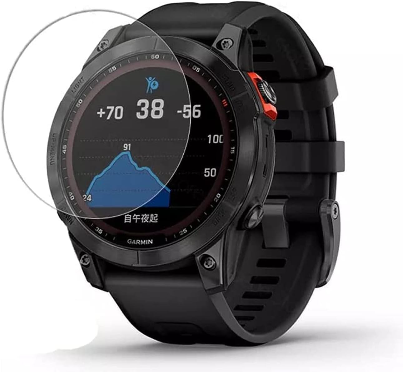 Dado 2 Pack Tempered Glass Screen Protector Compatible with Garmin Fenix 7 Smartwatch, Anti scratch screen protector (Fenix 7X)