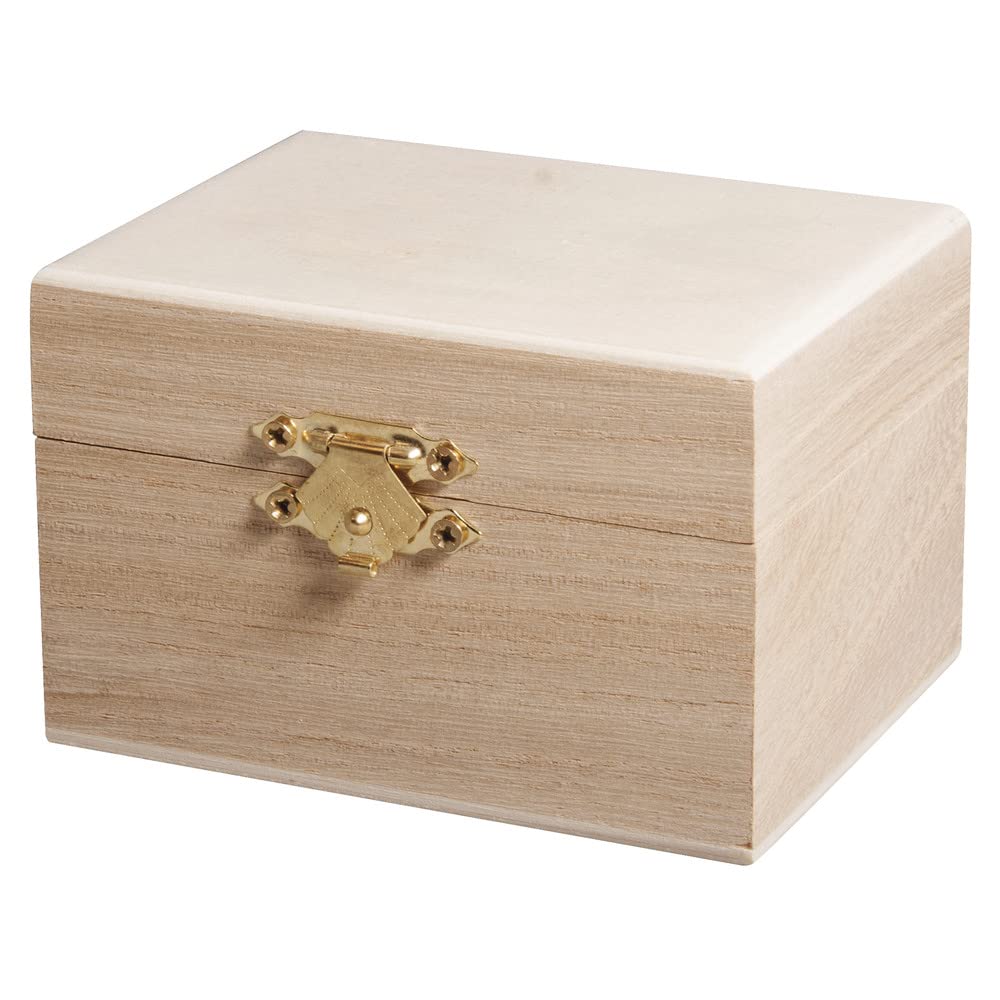 Rayher 62685000 Wooden Box 9 x 7 x 6 cm FSC Mix Credit