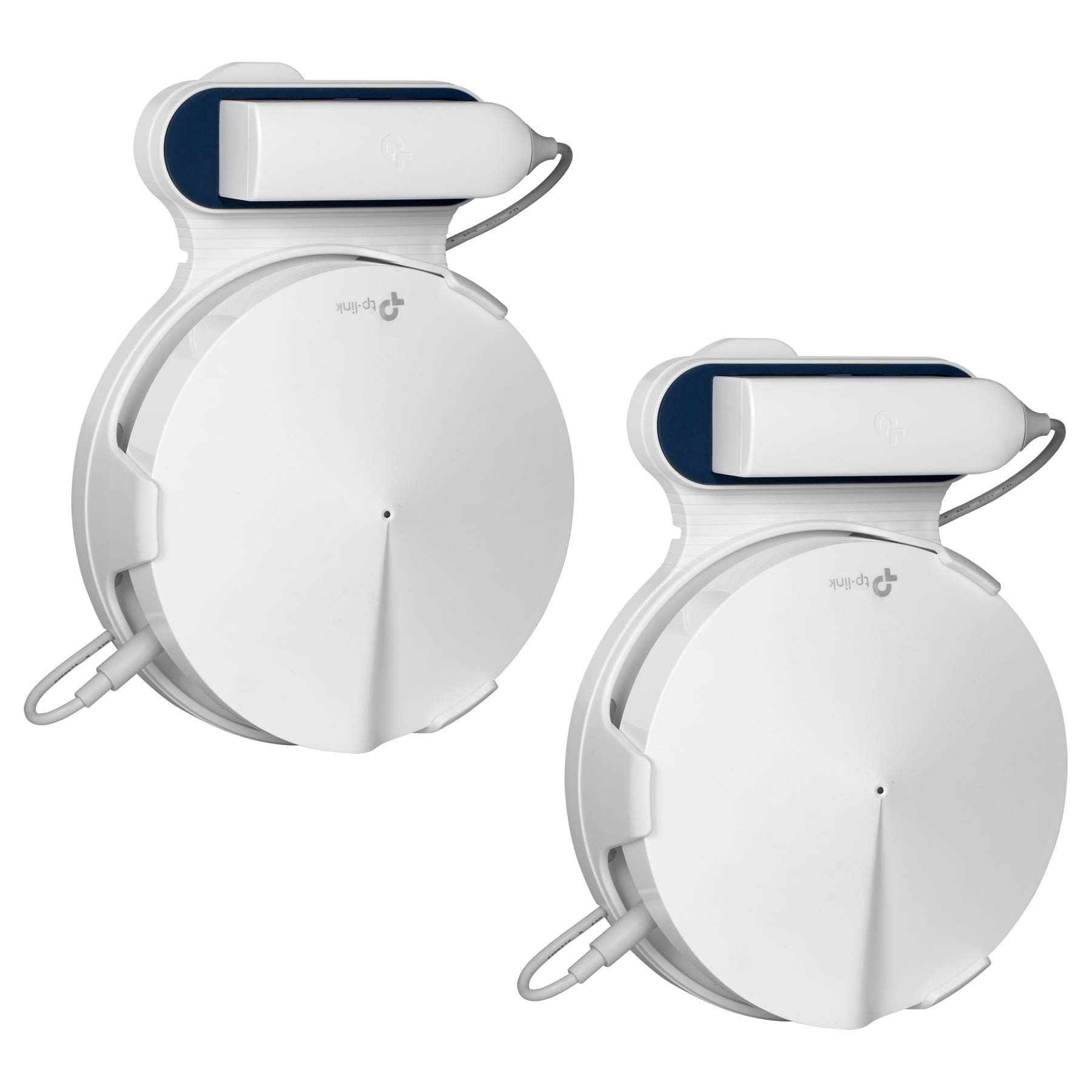 STANSTAR Wall Mount for TP-Link Deco M9 Plus Home Mesh WiFi System, Sturdy Brackets, Easy Moved, Space Saving,Without Messy Wires and Screws(2 pack)