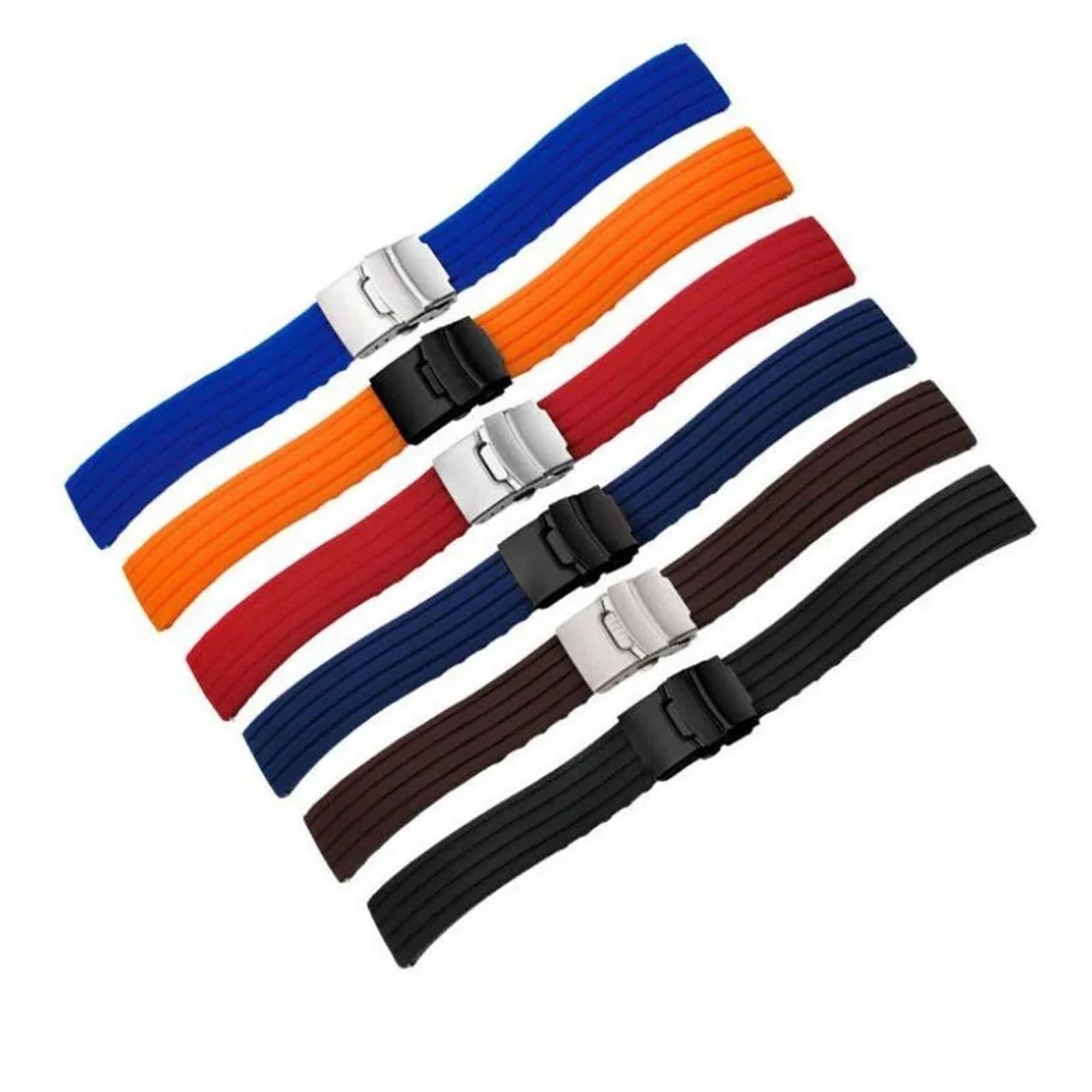yingyingjia Bracelet De Montre En Silicone À Dégagement Rapide For Hommes Et Femmes, 18 Mm, 20 Mm, 22 Mm, 24 Mm, En Caoutchouc, Sport