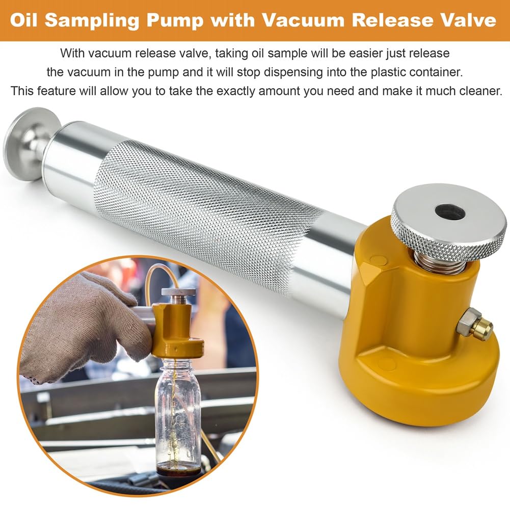 Bomba de Vacío Universal para Muestreo de Aceite con Válvula de Liberación para Mangueras de 5/16″, 1/4″ y 3/16″