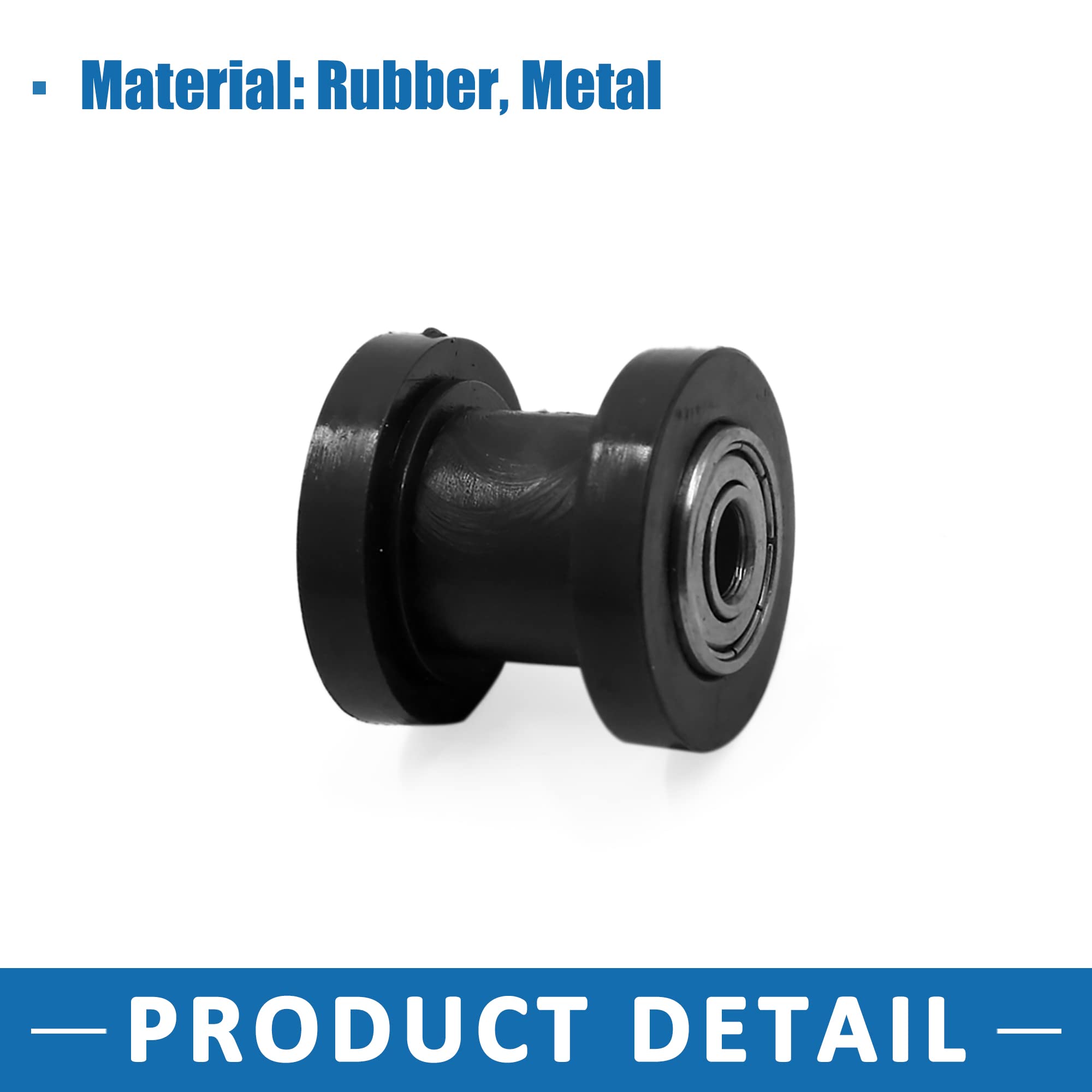 A ABSOPRO Motocicletta Cursore 8mm Catena Rullo Cursore Tenditore Guida Puleggia
