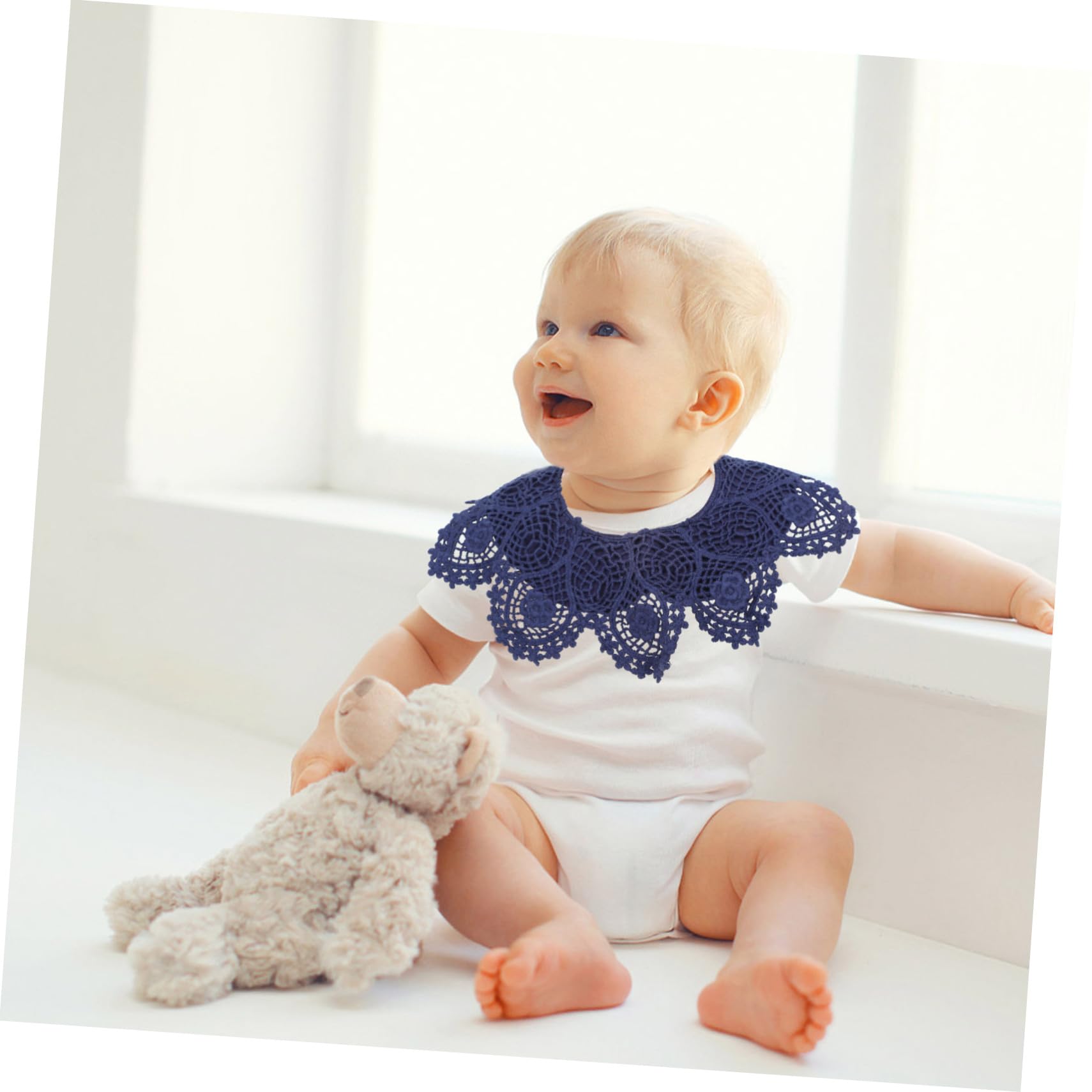 3 Baberos Bandana de Algodón para Ñiño Niña, Absorbentes y Transpirables