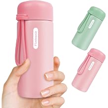Flintronic Mini Stainless Steel Water Bottle Double-Walled Thermos Flask 304 Stainless Steel Water Bottle with Handle Portable Insulated Bottle for School Bike Sports Outdoor - BPA Free