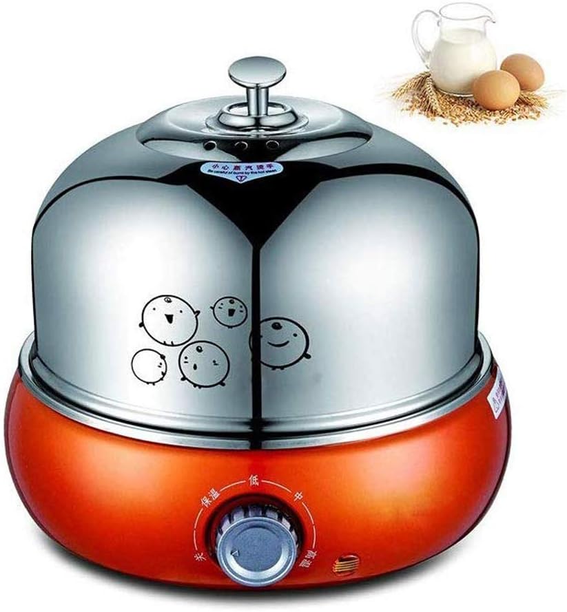 Electric Egg Cooker Stainless Steel Rack Tray Basket For Soft, Medium, Hard-Boiled Eggs, Poached, Custard & More, Hard Boiled