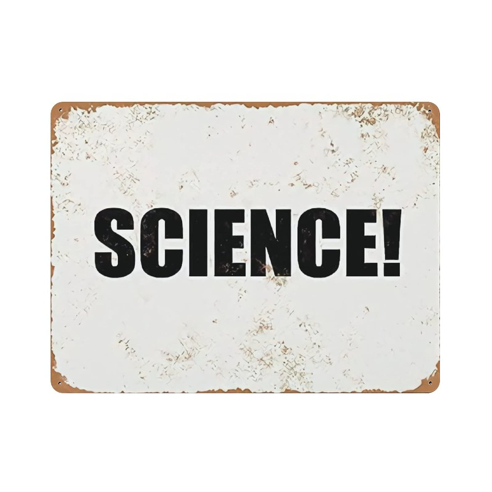 Metal Tin Sign The Science Vintage Tin Poster Metal Sign Wall Decoration Country Kitchen Home Garage Decor 12"x16"