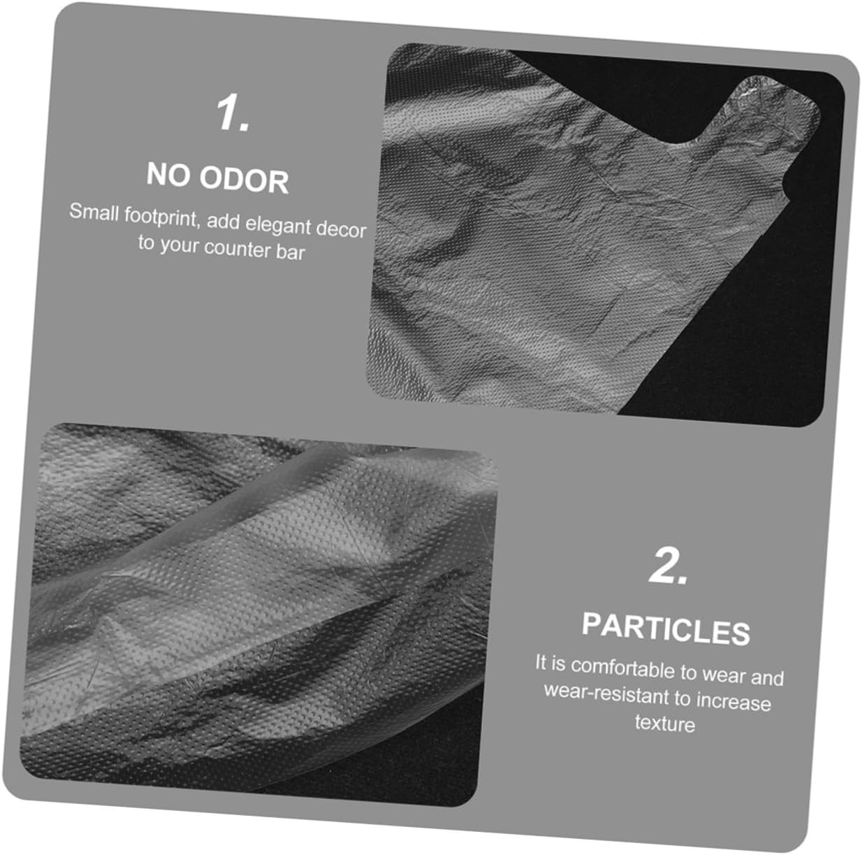 Mikikit 100Pcs Disposable Foot Sleeves Clear Foot Covers for Shoe Fitting and Foot Care Comfortable Tear Resistant Transparent Protectors for Skating Rinks Ski Resorts and Amusement