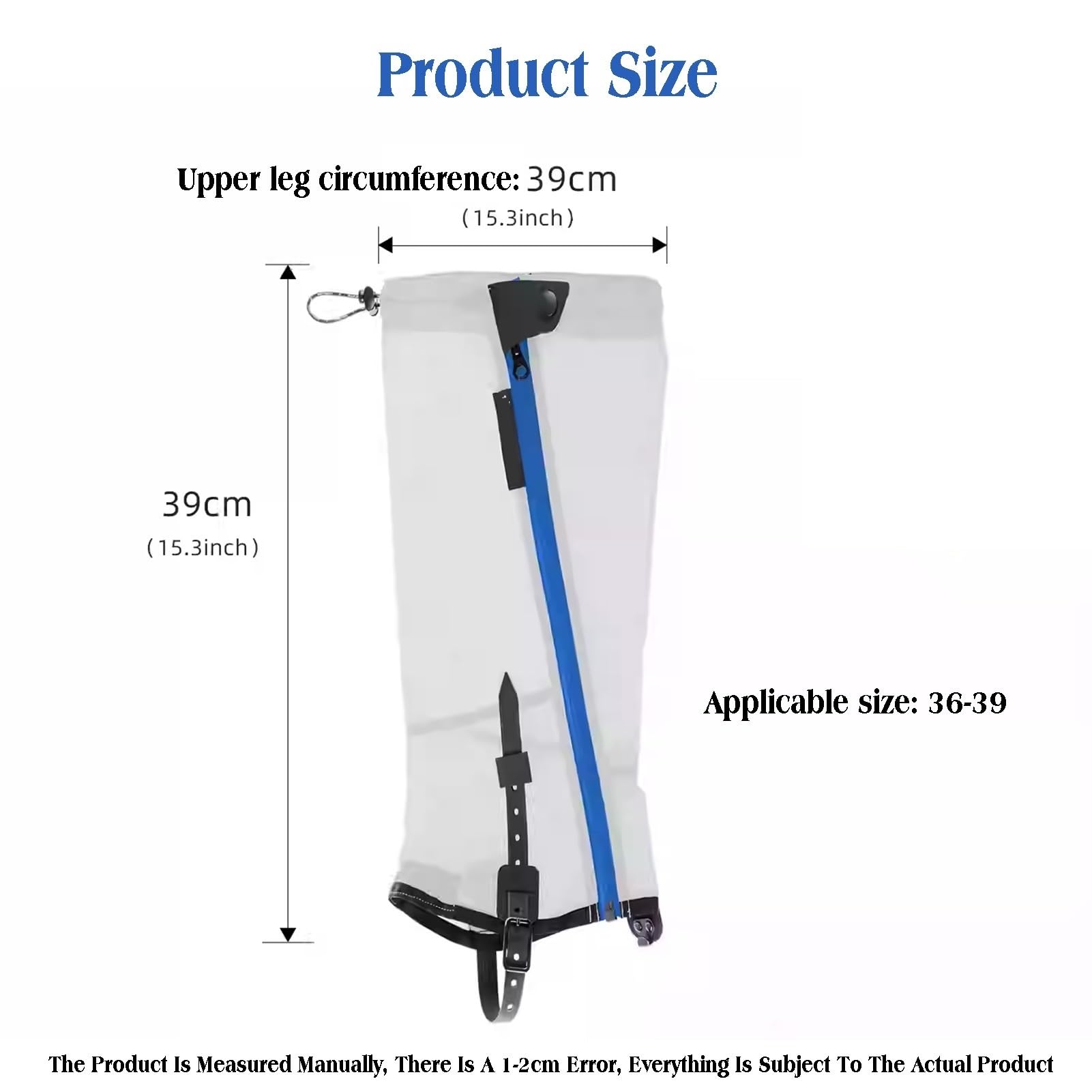 1 Paire De Guêtres De Jambe, Guêtres De Bottes De Neige Réglables avec Sangle Inférieure Épaisse Remplaçable