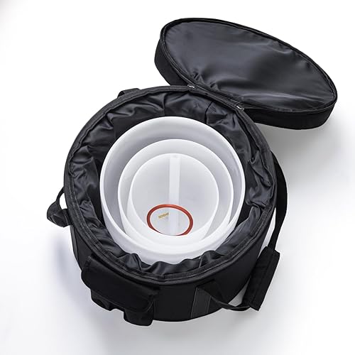 Miniatura 44 de SOLSHINE Juego de 7 cuencos de cristal de 6 a 12 pulgadas para curación de sonido con 2 fundas de carring gratis, mazo de cristal y reparador de 7