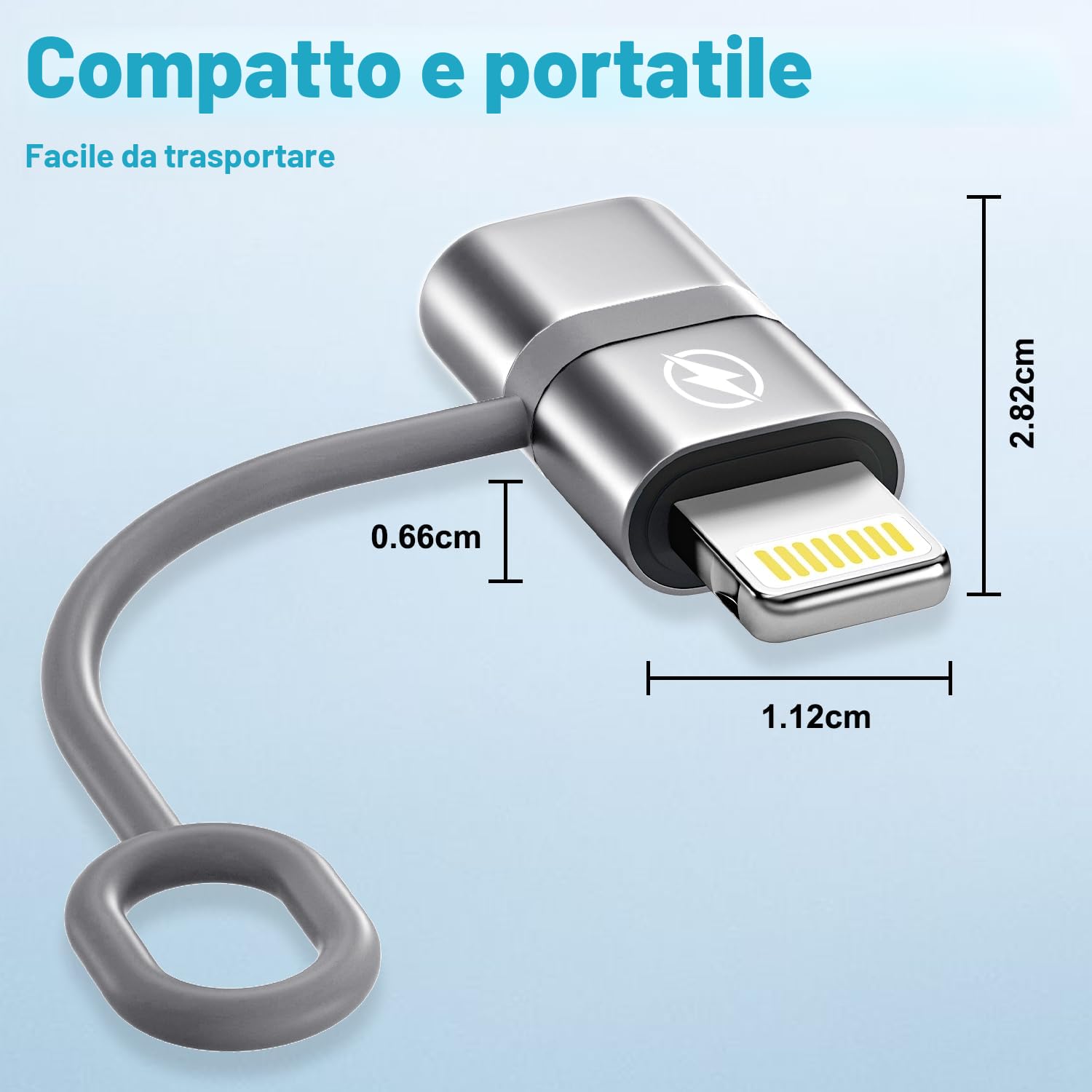 Adattatore USB C a Lightning 2 Pezzi, Adattatore Lightning USB C PD 36W Ricarica Rapida per iPhone 14 Pro 13 12 11 X XR XS,iPod e altri Dispositivi Light ning,Supporta Ricarica e Sincronizzazione Dati