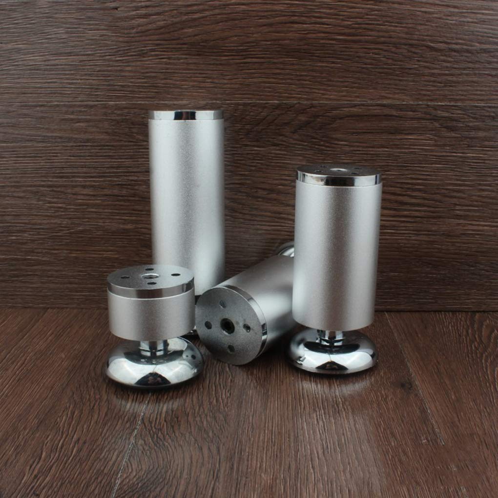 Gambe per mobili Gambe per tavoli in Metallo Piedini per mobili Piedini in Lega di Alluminio Piedini di Ricambio Rotondi Alzate per mobili Gambe per divani Gambe per scrivania Alza