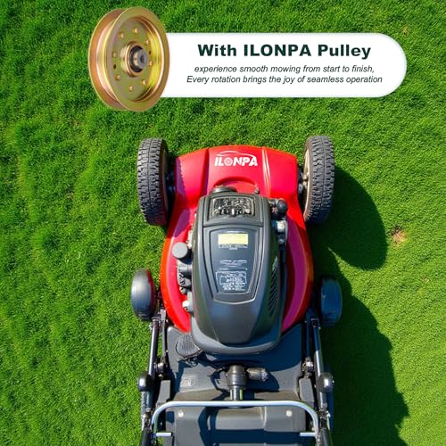 ILONPA 756-04129 Idler Pulley 956-04129 753-08171 for Cub Cadet LT1050 LT1045 LTX1040 LTX1046 LTX1045 LTX1050 RZT50 Riding Lawn Mower Tractor with 42\" 46\" 48\" 50\" 54\" Deck (2 Pack) - Thumbnail 4