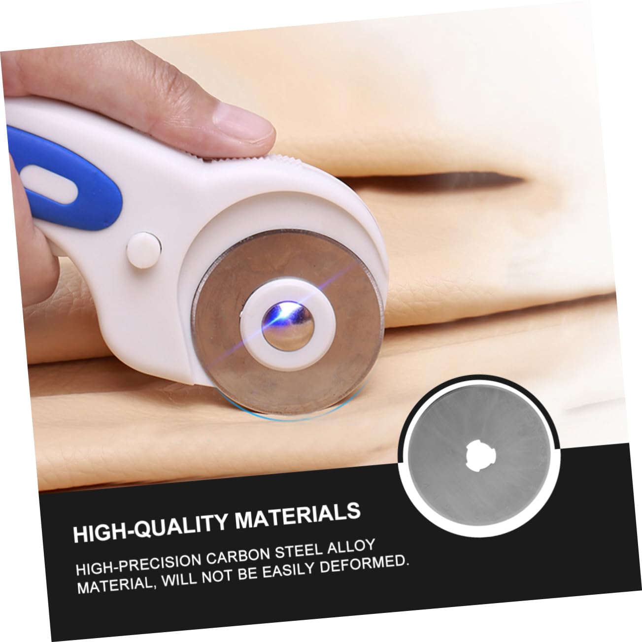 Ciieeo 14piezas Cuchillas De Corte Rotativas Con Estuche De Almacenamiento Cuchillas Para Manualidades Tela Cuero y Papel Acero Rectas Con Rayas Onduladas