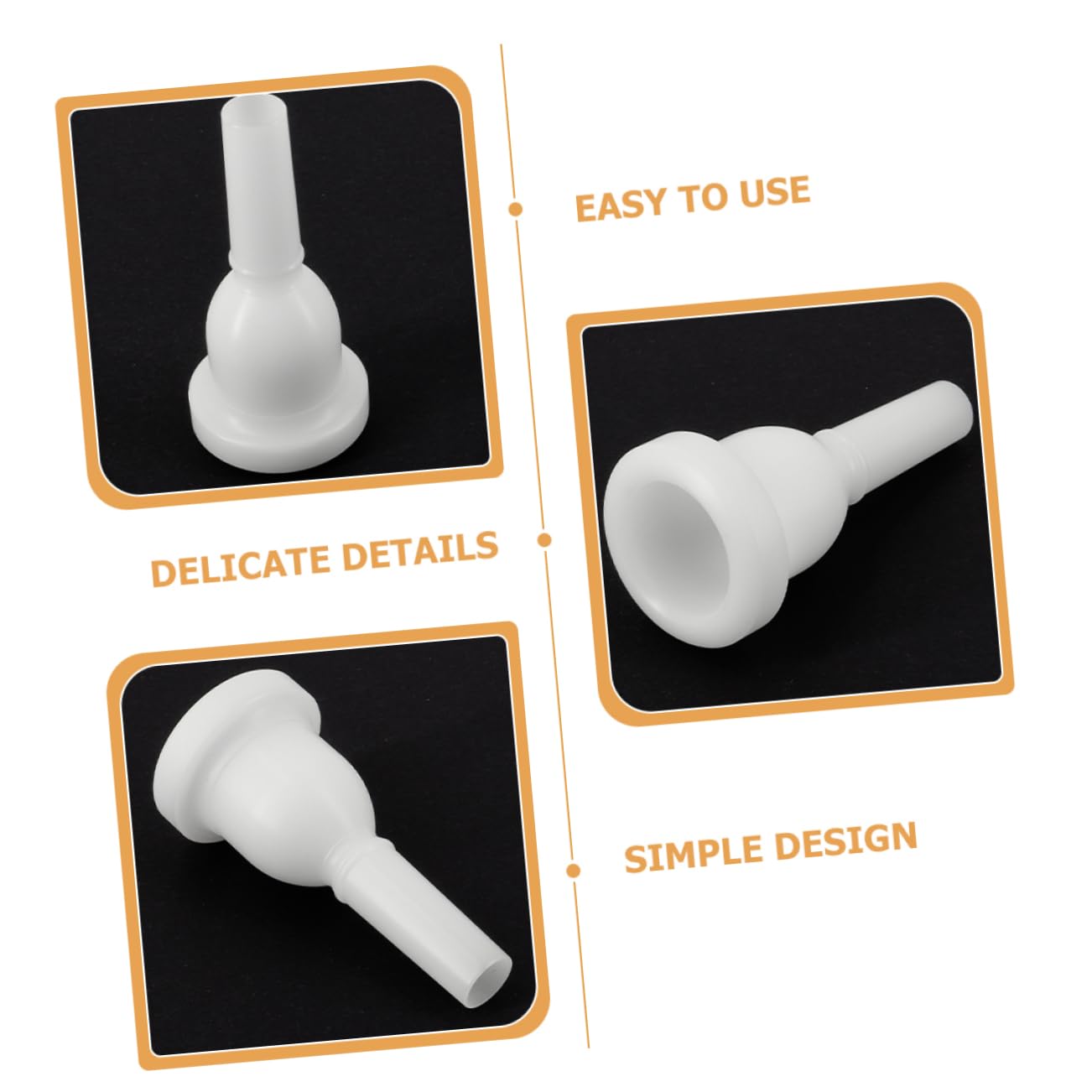 ifundom Practice Tool for Trumpet Trumpet Mouthpieces Replacement Plastic Trumpet Cup Gear for Standard Trumpets