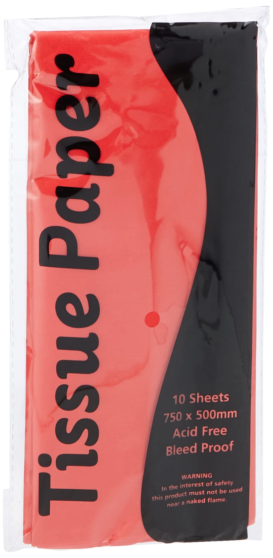 Stephens 750 x 500 mm Tissue Paper - Red, 10 Sheets