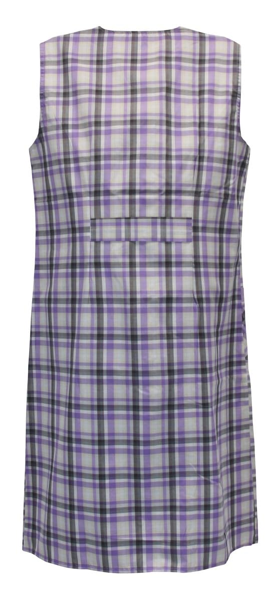 Schuerzenfabrik Blouse boutonnée pour femme en tissu mélangé à carreaux sans manches Tablier de cuisine Tablier Taille 46 Design : design 7