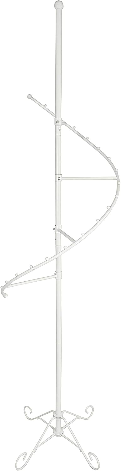 76" High Spiral Clothing Rack for Stores, Home Closet, Laundry Ironing Steaming Room with 19 Ball Stops, Versatile Apparel Hanger Floor Stand Display Rack Product Weight 11 Lbs 16967-NPF