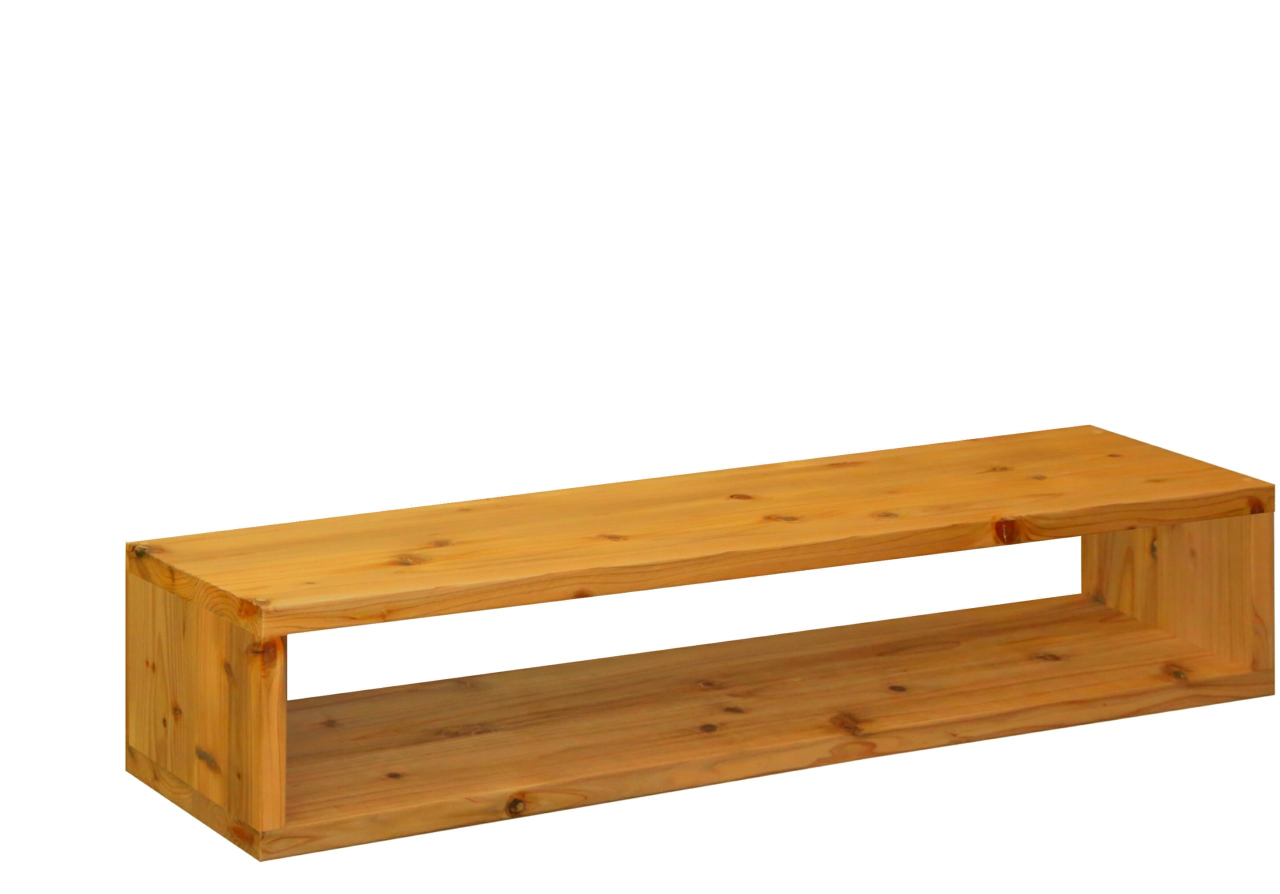 Amazon｜WOODPRO ロの字 四角 ラック 幅80cm 高さ20cm 奥行20cm ハニー