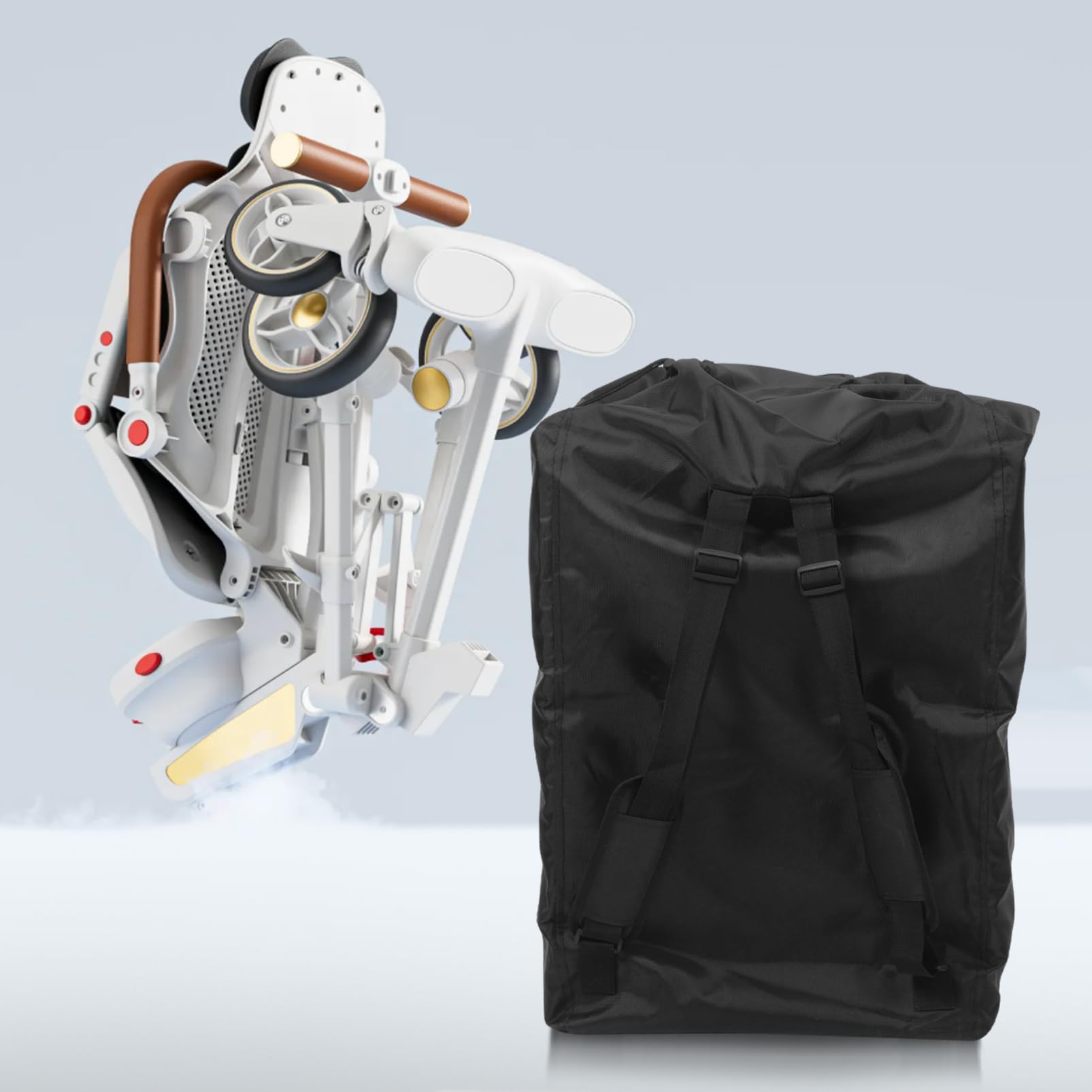 iplusmile Borsa da Viaggio per Passeggino Design Zaino Organizer per Accessori da Viaggio Realizzata in Robusto Oxford Antispruzzo per Protezione Durante i Viaggi in Aereo e Treni