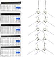 Vista 8 de EtliN Cepillo lateral de cepillo de rodillo filtro HEPA compatible con Tefal Rowenta X-plorer Serie 75 RG7687 RR7687WH Accesorios de repuesto