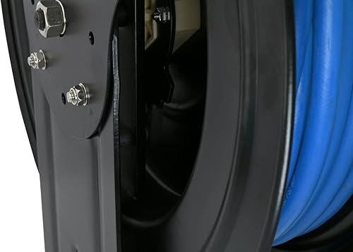 Miniatura 7 de BLUBIRD BBR1250 20ga. Carrete de manguera retráctil con manguera de aire de 12 "x 50', engranaje de trinquete de 12 puntos, goma de última