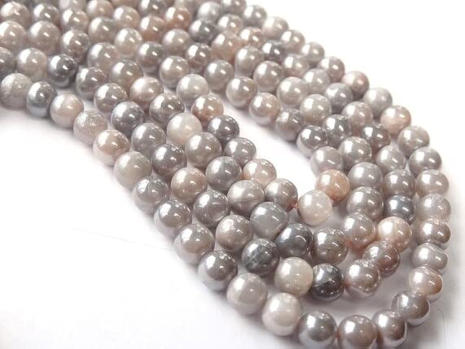 Pierre de lune naturelle fil de perles de 6mm pour fabriquer un cadeau personnalisé unique
