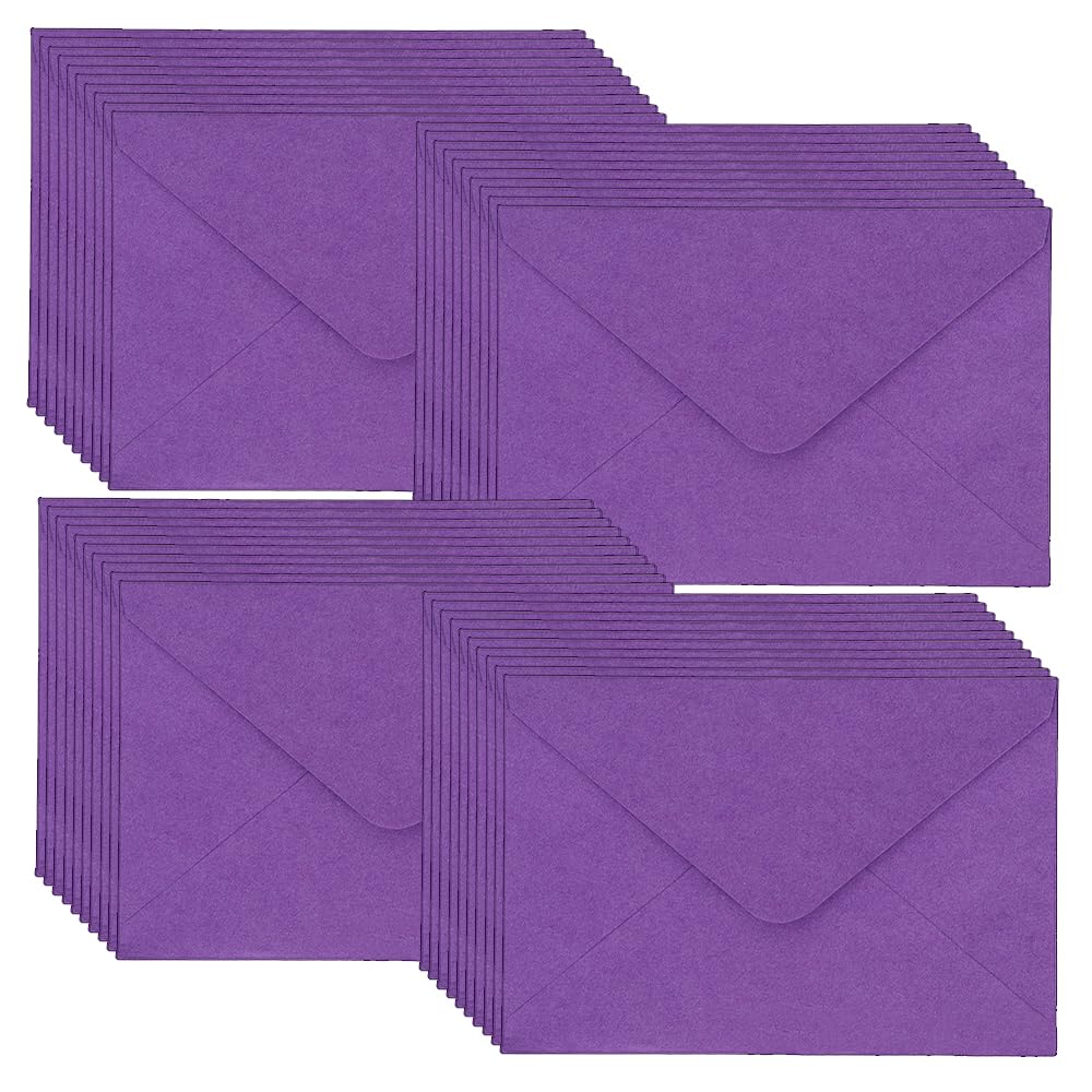 Wenrescry 50 Buste Colorate Carta Kraft - 10 Colori Vivaci Senza Finestra, Formato C6 17,5x12,5 Cm - Foto 12